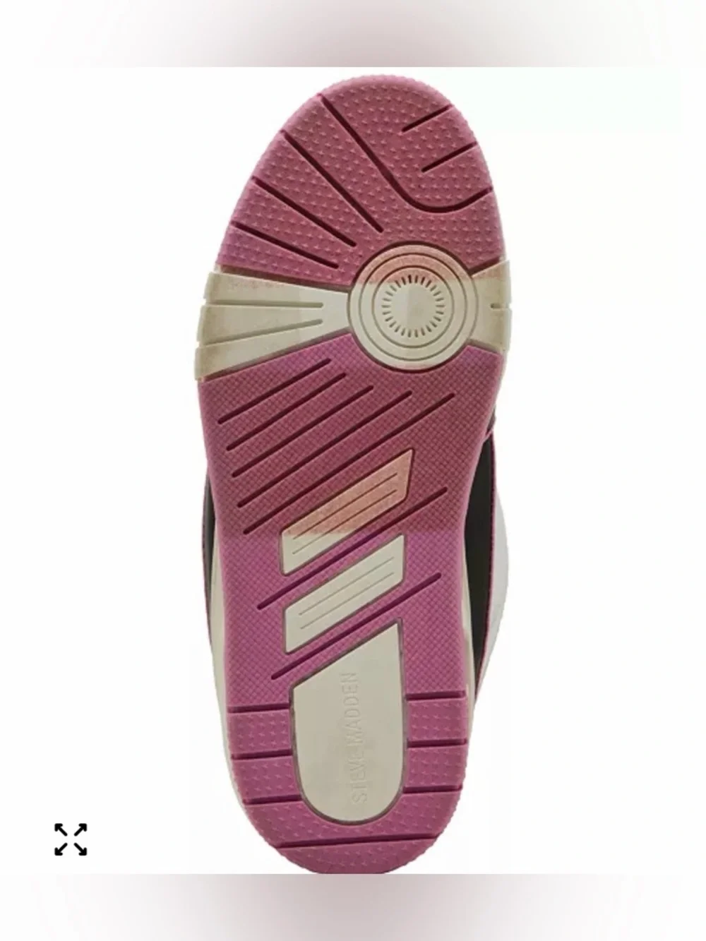 Steve Madden Skater Women's Fashion Sneakers‎ Black/Pink originally $110 size 8